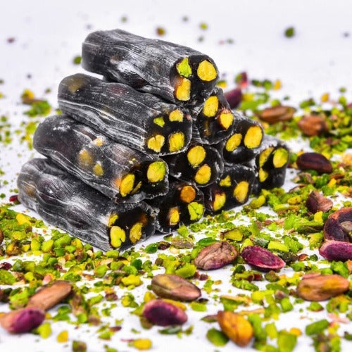 Finger Turkish Delight Black Mulberry Pistachio
