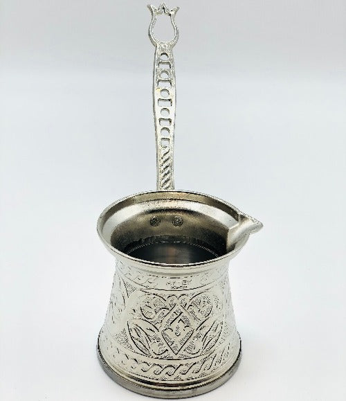 Copper Coffee Maker in Silver Colour - Cezve