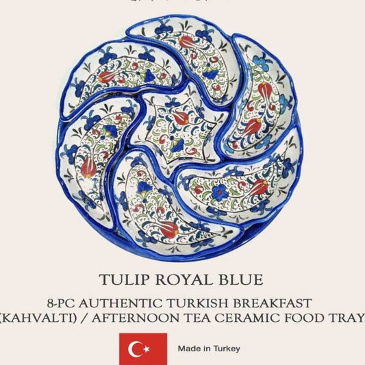 Blue Ceramic Food Tray