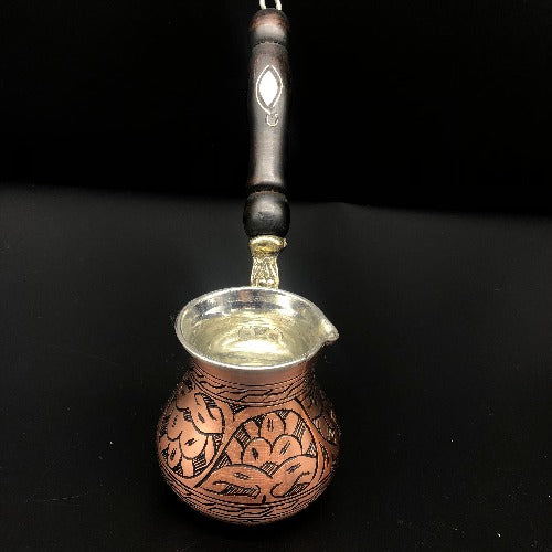 Turkish Traditional  Heavy Copper Coffee Maker (cezve)