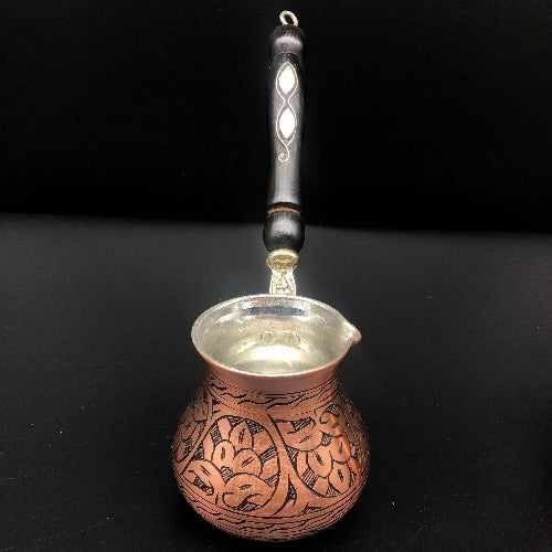 Turkish Traditional  Heavy Copper Coffee Maker (cezve)