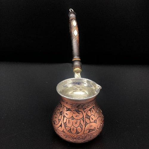 Turkish Traditional  Heavy Copper Coffee Maker (cezve)