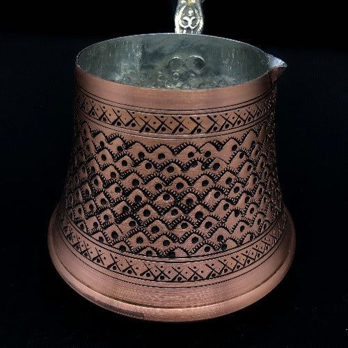 Turkish Traditional Copper Coffee Maker (cezve) real coler copper