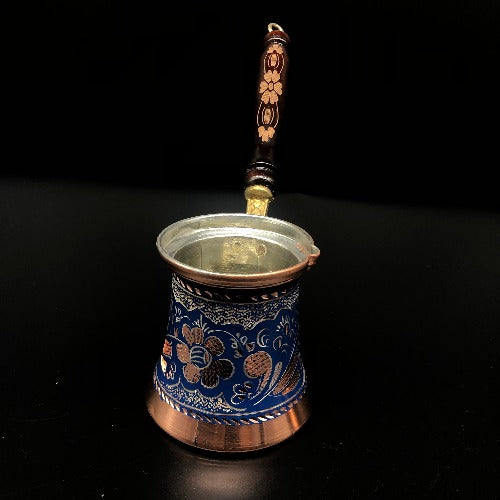 Blue Mallow Copper Coffee Maker (cezve)