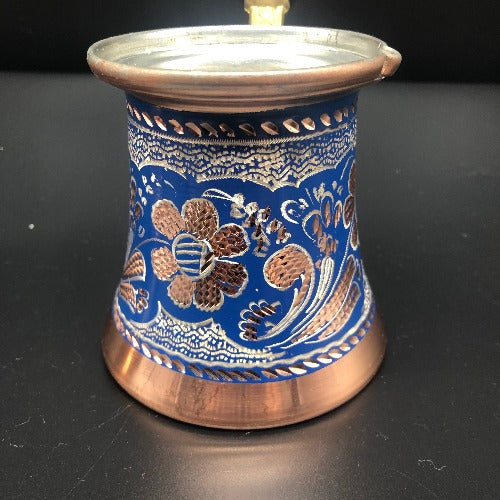 Blue Mallow Copper Coffee Maker (cezve)