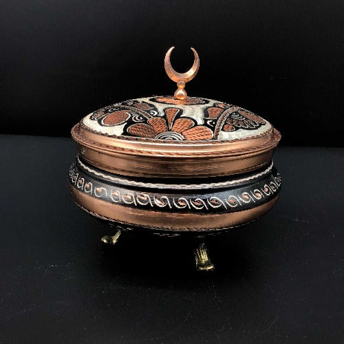 Antep Style Copper Cookies Bowl