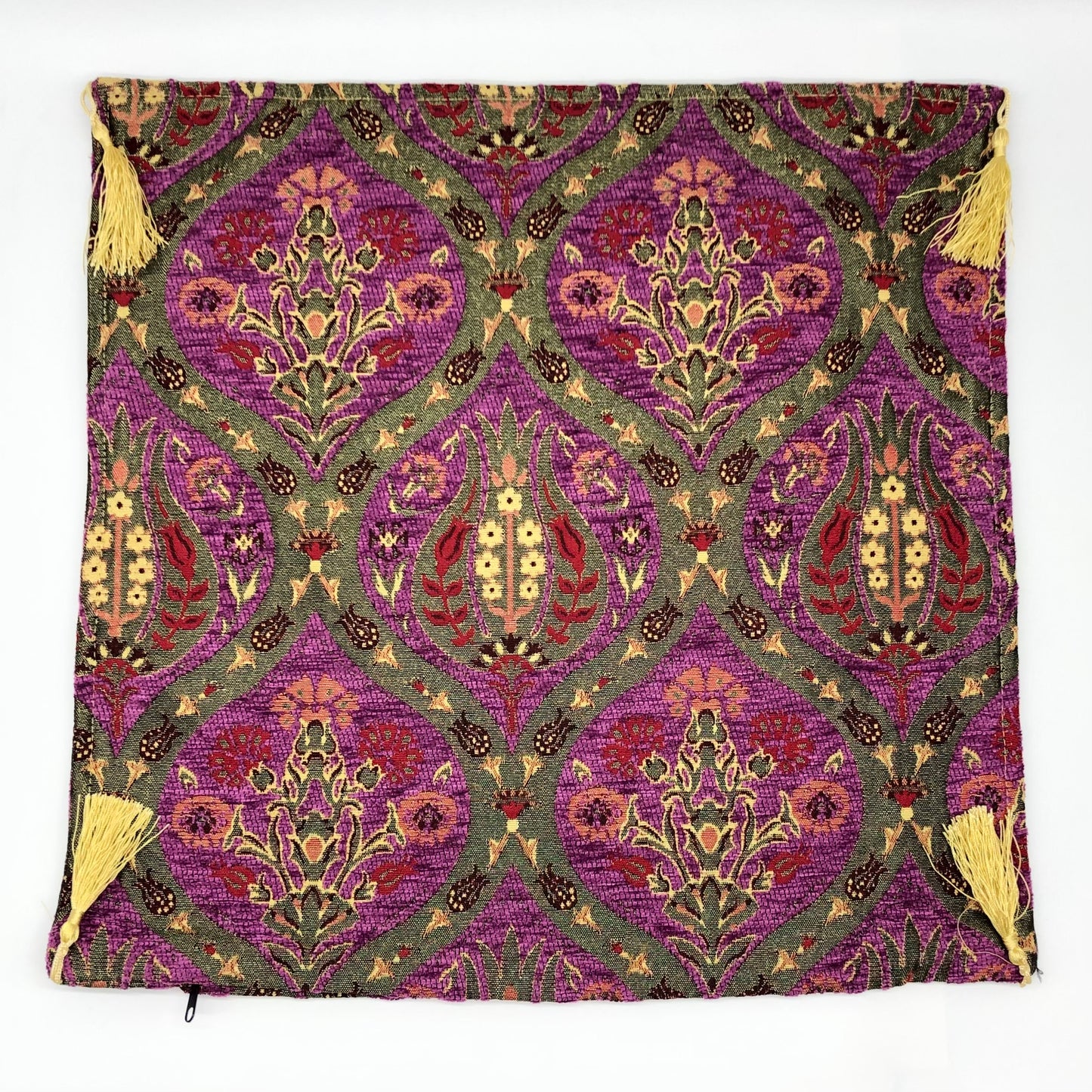 Ottoman Pillow , Purple Tulip