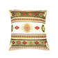 Ottoman Pillow , Green and Cream Color