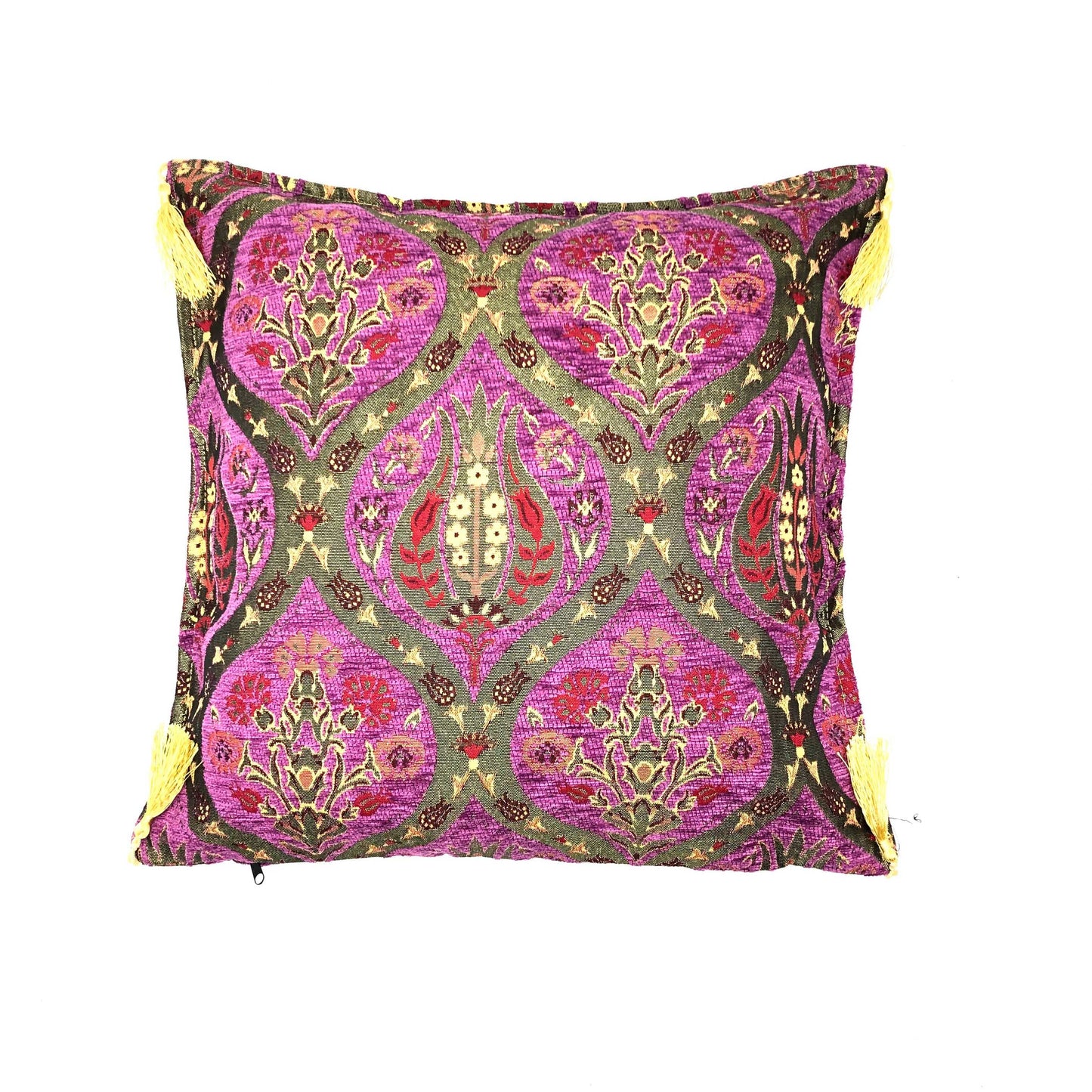 Ottoman Pillow , Purple Tulip