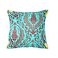 Ottoman Pillow , Turquoise Tulip