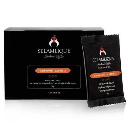 Selamlique Cinnamon Turkish Coffee Sachets (Pack of 24pc)