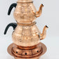 Copper Double Tea Pot with Tea Warmer