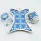 One Person Turkish Coffee Set "Blue Clove"