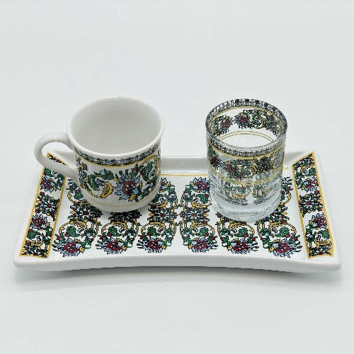 One Person Turkish Coffee Set "Red Dragon"