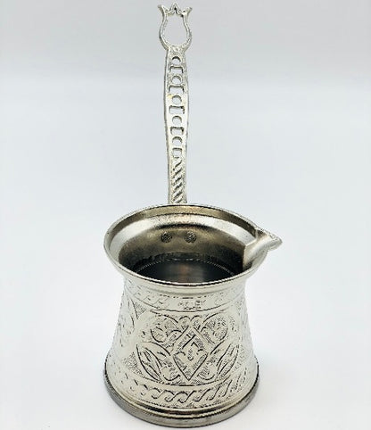 Copper Coffee Maker in Silver Colour - Cezve