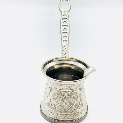 Copper Coffee Maker in Silver Colour - Cezve