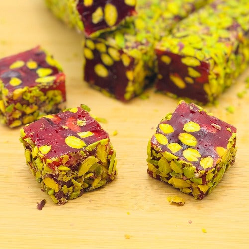 Turkish Delight , Pomegranate with Pistachio