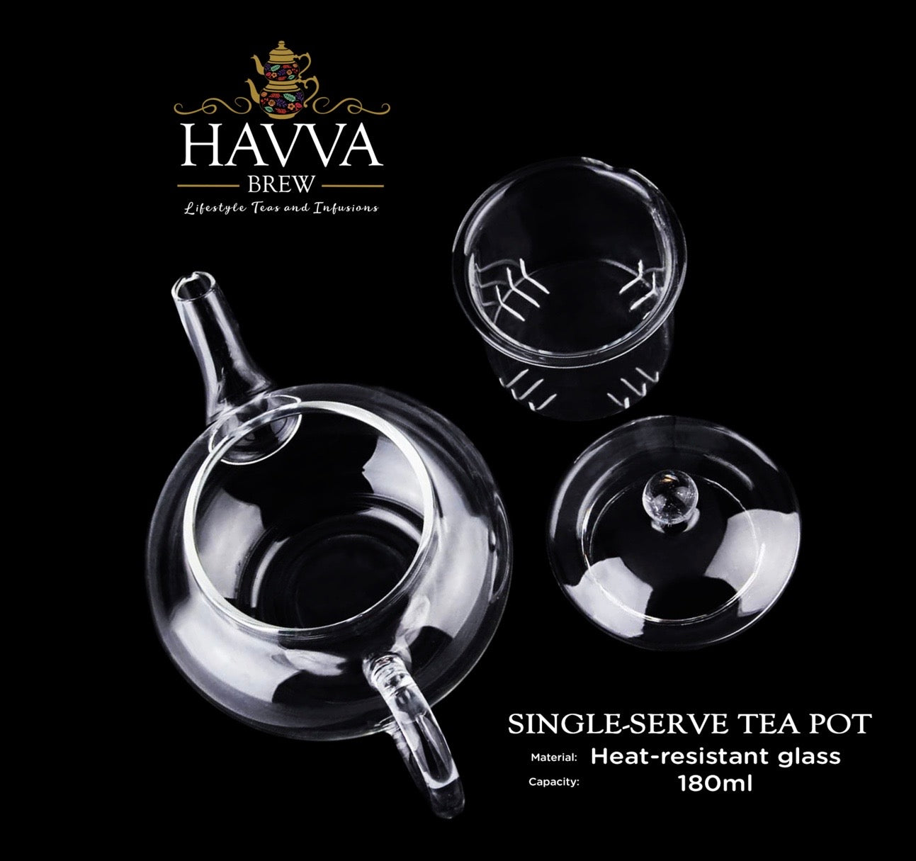 Single-Serve Teapot with Built-in Infuser