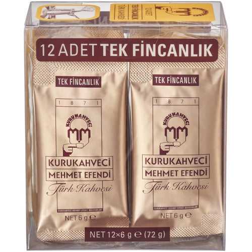 Kurukahveci Mehmet Efendi Turkish Coffee sachets 12pc