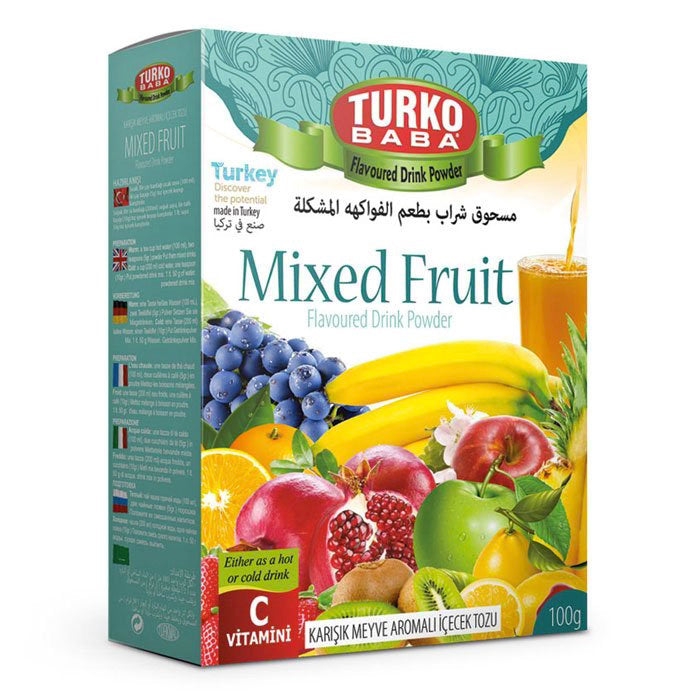 Turko Baba Mixed Fruit Tea, flavored drink powder, 300g