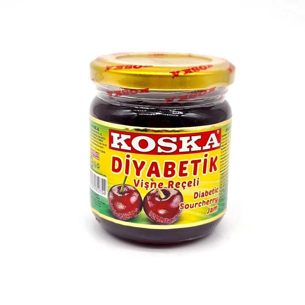 Koska , Diabetic Sour Cherry Jam 240g