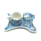 One Person Turkish Coffee Set "Blue Mallow Flower Kaftan"