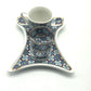 One Person Turkish Coffee Set "Blue Chamomile Kaftan"