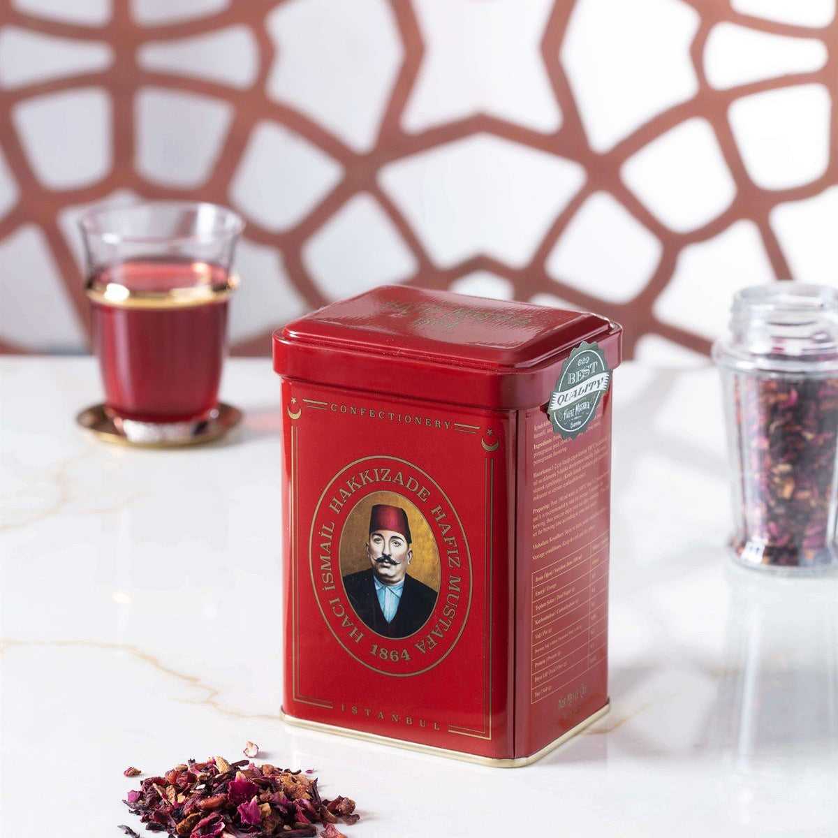 Hafız Mustafa, Pomegranate Fruit Tea Metal Box, 75g