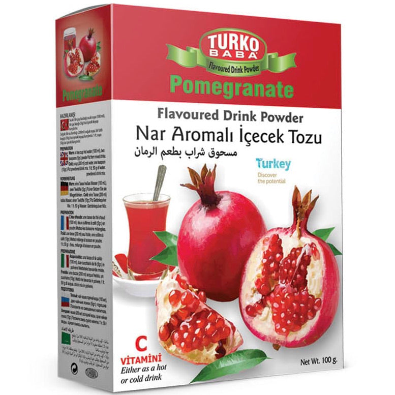 Turko Baba, Pomegranate Tea, flavoured drink powder